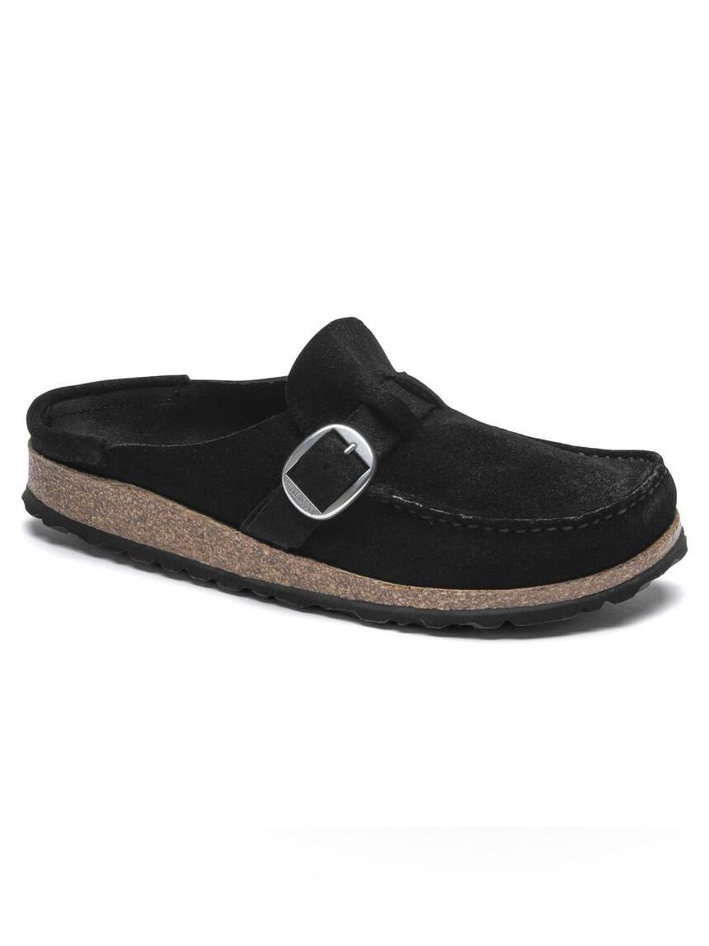 BIRKENSTOCK BLACK SUEDE BUCKLEY CLOG SIZE 9.5 EUC
